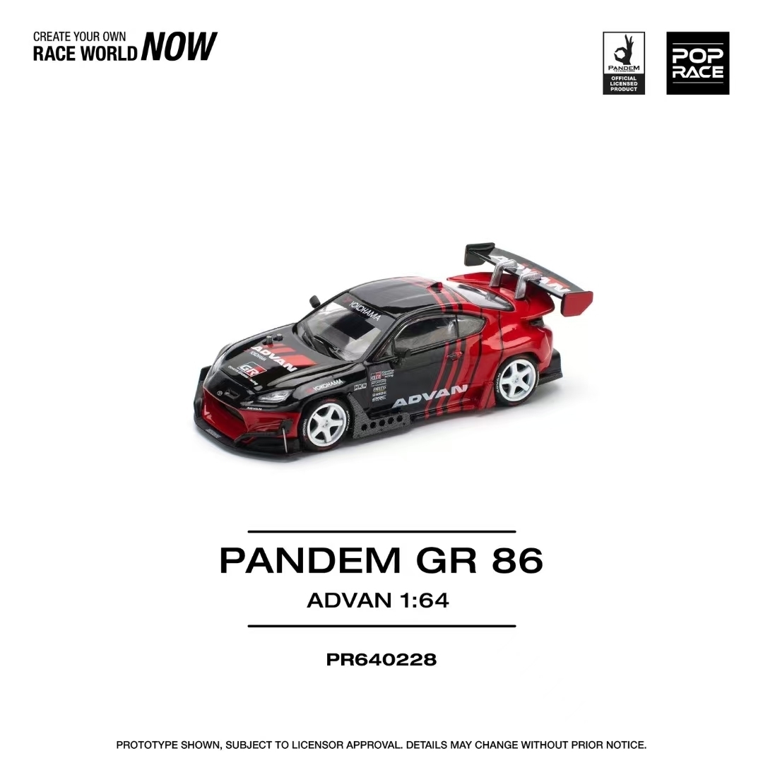Die Cast Car 1 64 - البوب سباق 1:64 Pandem GR86 ZN8
