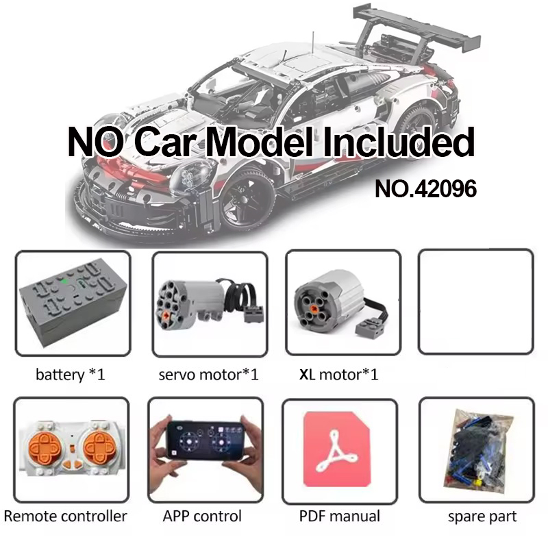 Lego Set Technic - طقم محرك تعديل RC التقني لـ