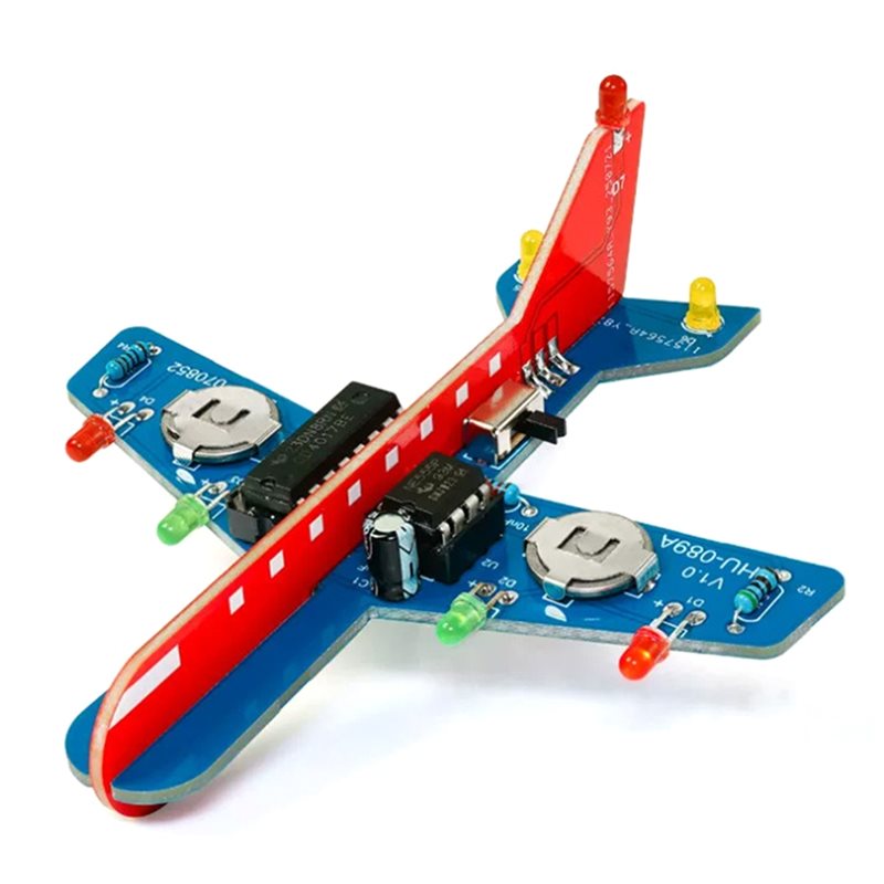 Model Airplane Plastic - مجموعة أدوات إلكترونية A53M-Airplane DIY مع