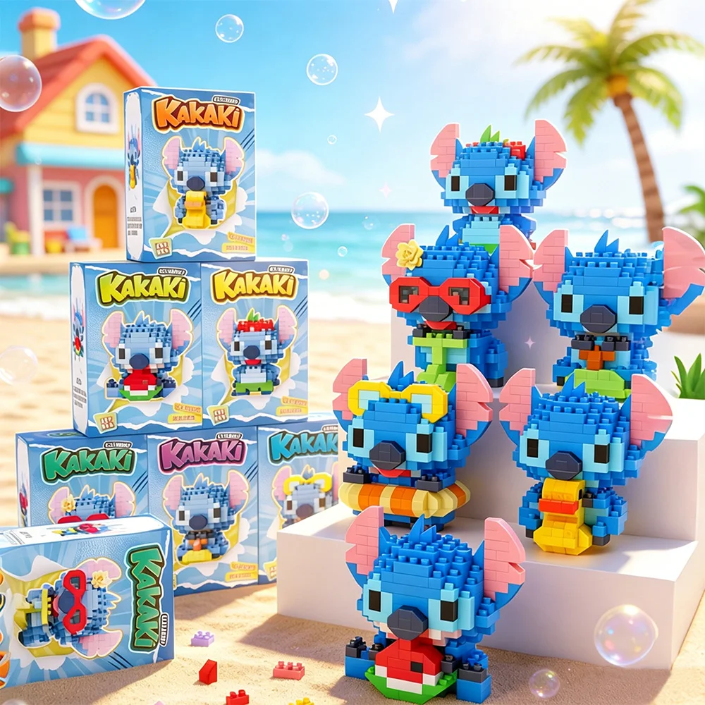 Building Block Mini - 6 أنواع من مكعبات البناء المصغرة