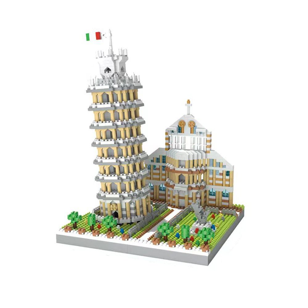Building Block Mini - KNEW بناء برج بيزا المائل يورو