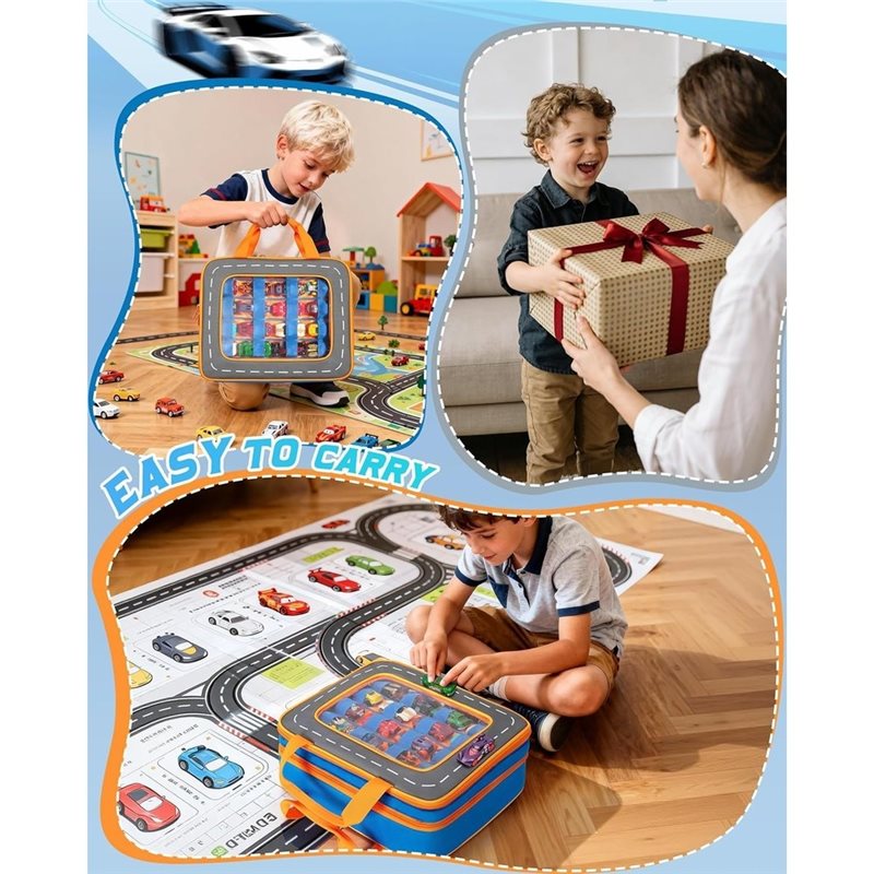 WOWFU- حقيبة تخزين للشاحنات تت - مراجعة Hot Wheels Car Monster Trucks وسعره