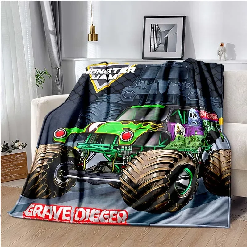 بطانية خفيفة الوزن ودافئة وعاز - مراجعة Hot Wheels Car Monster Trucks وسعره